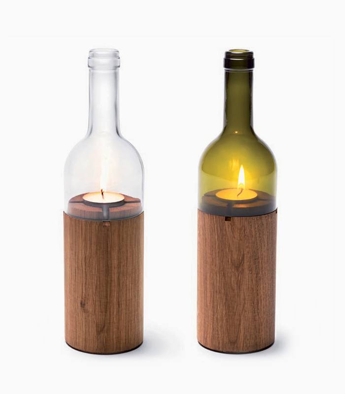 Reinterprets the classic bookshelf wine bottle lantern 2